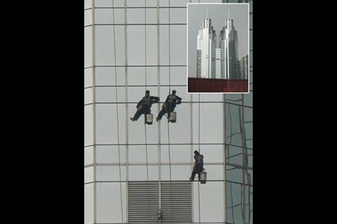 Rory McGowan of Arup’s captured the ninja window cleaners in Beijing: not a safety blunder, admittedly, but we can’t get enough of these zoom lens pics …